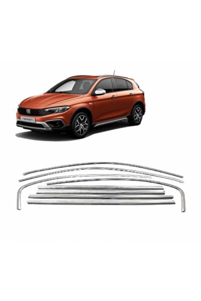 OTOTUNING53 Fiat Egea Cross Krom Cam Çerçevesi 8 Prç.