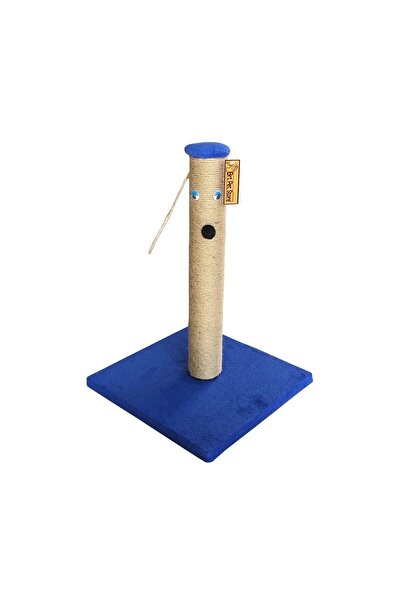 BRT Pet طقم مكون من قطعتين باللون الأزرق الداكن - لوح خدش وسرير قطط من الصوف