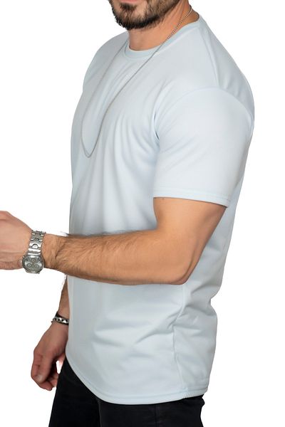 MAXI DRY Ανδρικό μπλουζάκι Ice Blue - Λαιμόκοψη, Υπερβολική Εφίδρωση, Διπλό Στρώμα, Αδιάβροχο