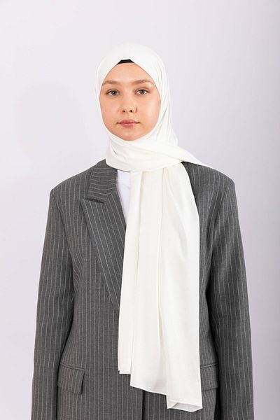 hijabchi Imported Premium Jersey - Ecru