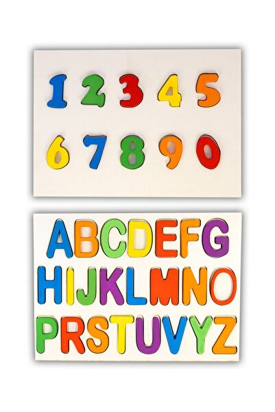 Capellawoodworks Wooden Bultak Puzzle 2 in 1 Alphabet-Numbers