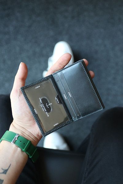 Crew Leather Θήκη για κάρτες Rio Smoked Leather μικρού μεγέθους