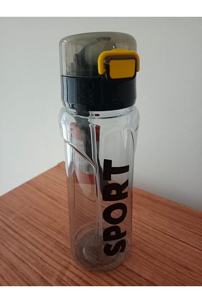 Relaxion 700ml Shockproof Water Bottle with Straw Bottle BPA Free RLX426-Black