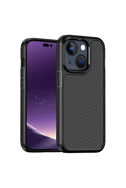 OSGTEK حافظة آيفون 13 و14 بتصميم كربوني ممتص للصدمات هولوجرام فاخر