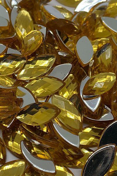 Cem Davetiye Decoration Stone Crystal Brown 7x15mm 2000 Pieces Acrylic Gems