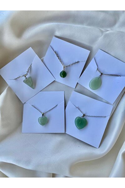 Elifsu Jewelry Yeşim İyileştirici Taş Doğal Taş Kolye / OKUL İÇİN ÖNERİLENLER