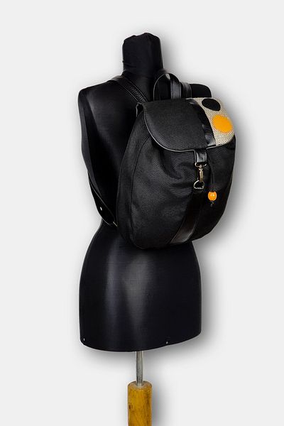 Ayşe Teyze'nin Çantaları Women's Black Handmade Backpack