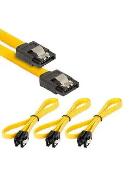 Navidata 50cm Locking Serial Ata Sata Data Cable 50 Pieces With Clips