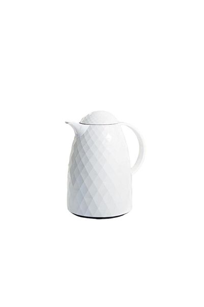 Depa Prism, Acrylic Thermos with Glass Inside 1 Liter White