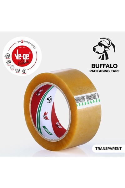 Vegee VEGE KOLİ BANDI BUFALO 45MM.* 100MT. ŞEFFAF TEKLİ