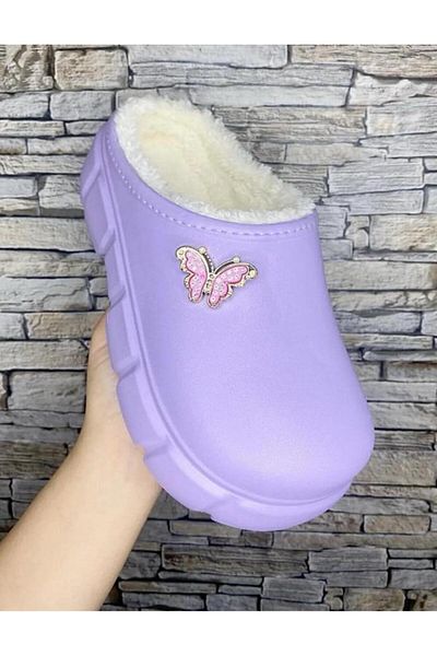 PLN SHOES Γυναικείες παντόφλες Teddy με γούνινο πέτρινο άνετο στενό κλειστό μπροστινό μέρος Χειμερινές παντόφλες γραφείου σπιτιού (Στενή εφαρμογή)