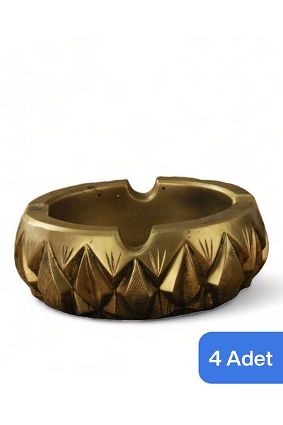 Evene Ashtray Gold Antique Ash Tray Decorative Ashtray 4 Pieces Model 3