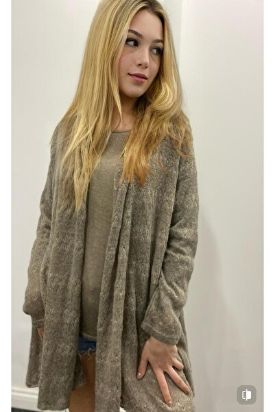 Bohemian Kadın Vizon İkili Triko Takım Tunik