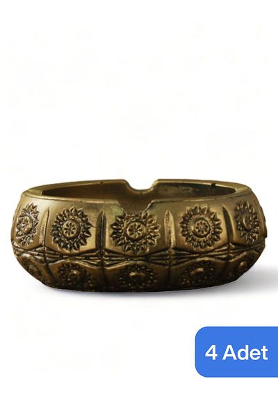 Evene Ashtray Gold Antique Ash Tray Decorative Ashtray 4 Pieces Model 4