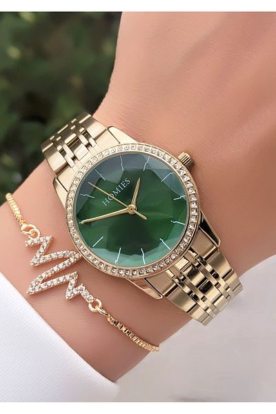 Homies HOMİES BRAND NEW SEASON WOMEN'S WRISTWATCH WITH BRACELET GIFT