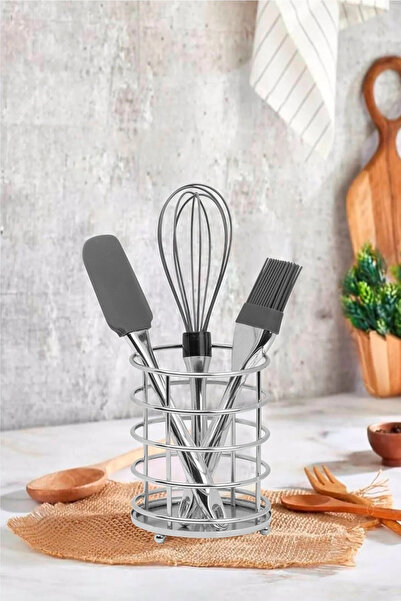 CEPHOME Πολυτελής μεταλλική θήκη για κουτάλια με επικάλυψη χρωμίου