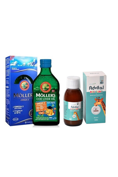 Möller's Tutti Frutti Omega3 150 ml + L-Arginin İçeren Multivitamin 150 ml-Ge...