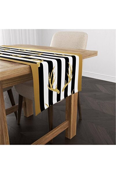 milroma Βελούδινο δρομέας με μοτίβο ελαφιού με θέμα την Πρωτοχρονιά