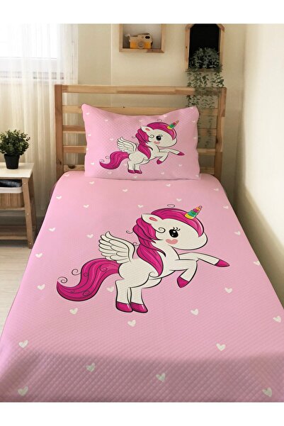 Evmila طقم بيكيه فردي مطبوع عليه وحيد القرن للأطفال والرضع مقاس 160 × 220 سم ...