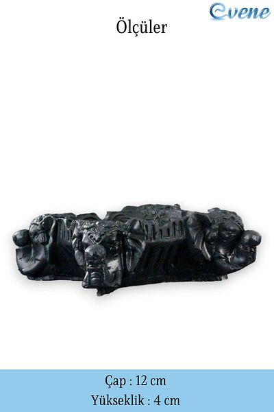 Evene Ashtray Black Ash Table Decorative Ashtray 4 Pieces Model 6