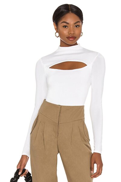 By Kul Design Body de damă cu bust alb decoltat