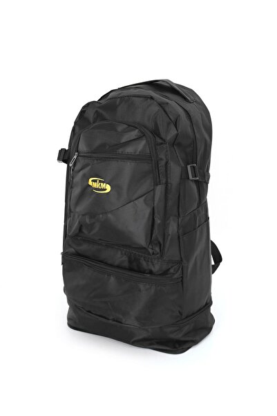 MKM Shoe Country Mountaineer Backpack 65 Lt Travel Sports Camping Multi-Compartment Black Bellows
