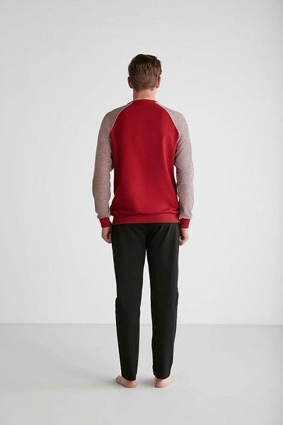 U.S. Polo Assn. ΑΝΔΡΙΚΟ ΣΕΤ ΠΙΤΖΑΜΑ ΜΕ ΜΑΚΡΥΜΑΝΙΚΗ ΑΝΔΡΙΚΗ ΠΙΤΖΑΜΑ 100% ΒΑΜΒΑΚΙ ΜΕ ΑΔΕΙΑ US POLO 18712