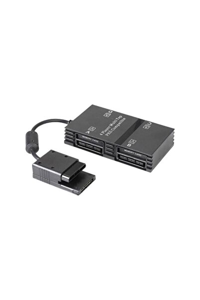 YUES PS2 Multitap – 4 Oyuncu Multiplayer Adaptör (PlayStation 2, DualShock 2 Uyumlu)