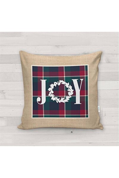 milroma Калъф за възглавница с мотив за Нова година, отпечатан с Joy
