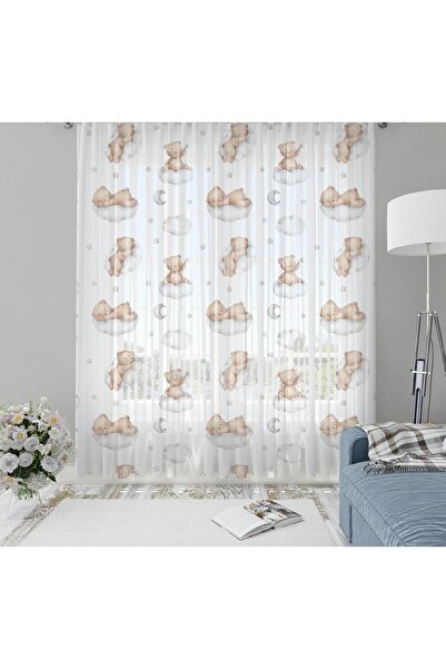 milroma Children's Room Patterned Tulle Curtain
