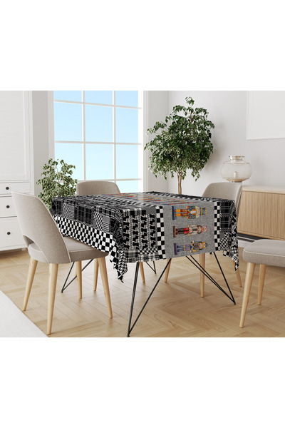 Evmila Față de masă cu model de Crăciun cu textura de catifea