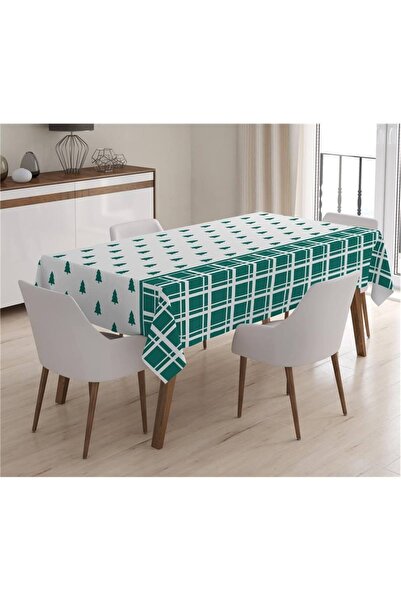 milroma Коледна покривка за маса с шарка на елха