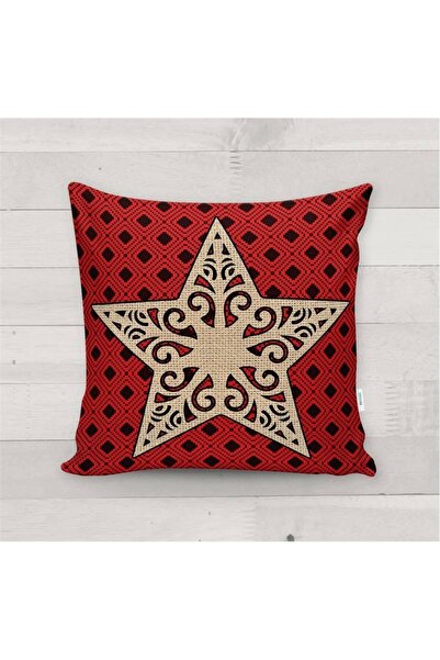 milroma غطاء وسادة مخملي منقوش بنجوم خاصة للعام الجديد