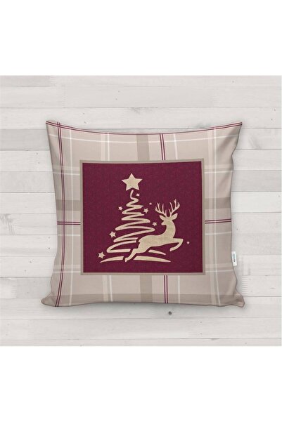milroma Κάλυμμα μαξιλαριού με μοτίβο ελαφιού με θέμα τα Χριστούγεννα