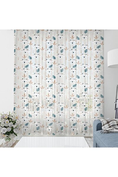 Evmila Panda Desenli Tül Perde