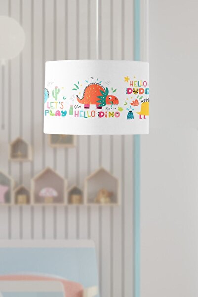 Evmila Sevimli Dinazor Çocuk Odası Sarkıt Avize Modeli