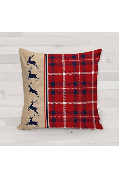 milroma Новогодишна тематична възглавница с мотив на северен елен