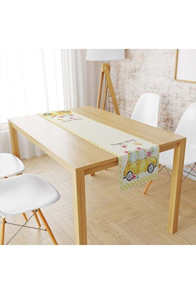 milroma Κίτρινο βελούδινο ρούχο με υφή και κίτρινο περίγραμμα  "Vosvos Runner...