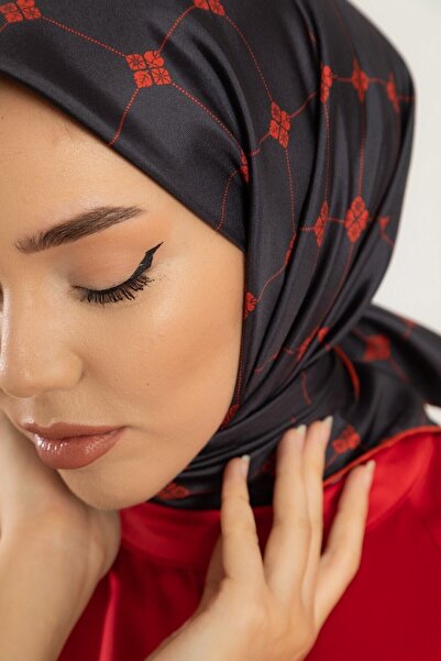 Silk Home Великий монограмний візерунок Твіл шовковий шарф