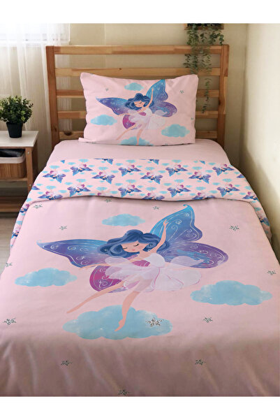 Evmila Σετ Παπλωματοθήκης Διπλής Όψης με Σχέδιο Κορίτσι Άγγελος Χωρίς Σεντόνι...