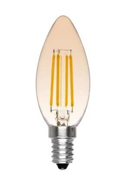 PROICH E14 Ince Duy Buji Mum Amber Renk 4 Watt Rustik Led Ampul Edison Flaman...