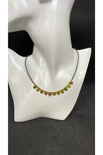 Porsuk Alternatif El Yapımı Seramik Boncuk Etnik Kadın Kolye