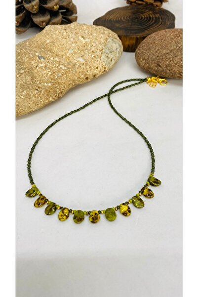 Porsuk Alternatif El Yapımı Seramik Boncuk Etnik Kadın Kolye