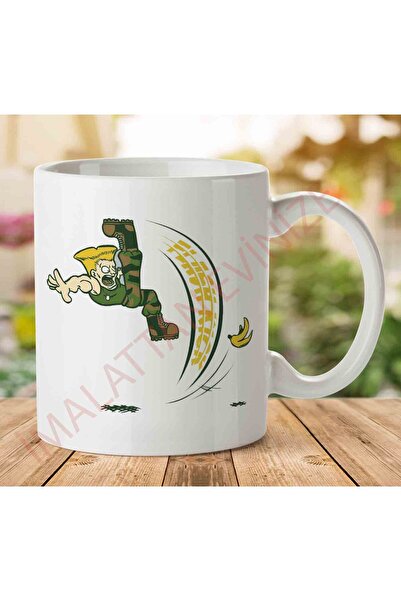 ART HEDİYE 1-2109 كوب Streetfighter Guile Flash Kick مطبوع على الجانبين.jpg
