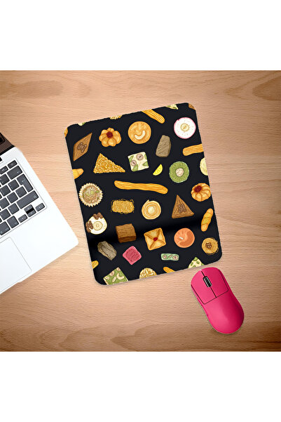 UcuruStore Minimal Fruits Ορθογώνια Επιφάνεια Ποντικιού με Στήριγμα Καρπού