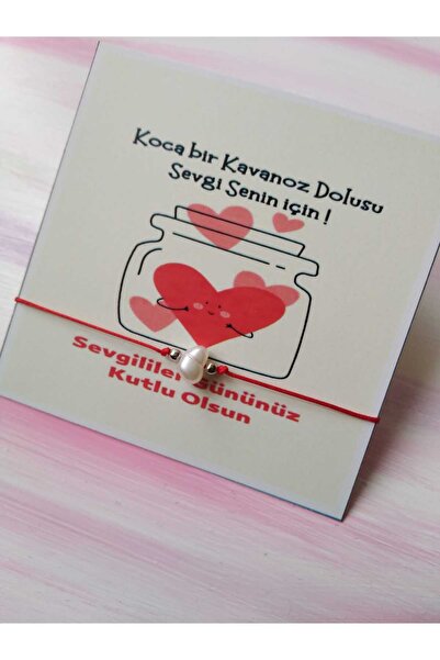 Aksesuar Valentine's Day gift special occasion card pearl bracelet 10 pieces