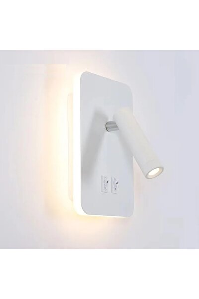 Cata 13 W Led Tuvalu Yatak Başı Aplik - Gün Işığı (3000K) - Beyaz - CT-5253B