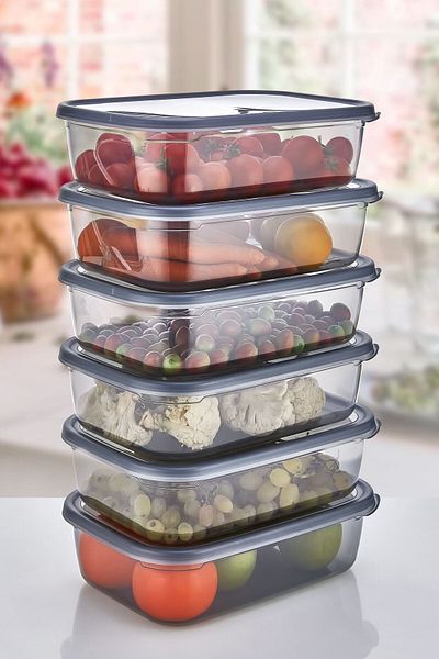 ASlife Home Mega Storage Container Set of 6 3200 ml