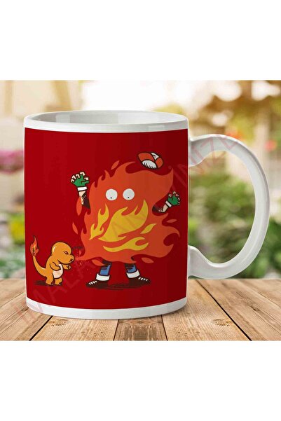 ART HEDİYE كوب بوكيمون فايل تشارماندر مطبوع على الجانبين