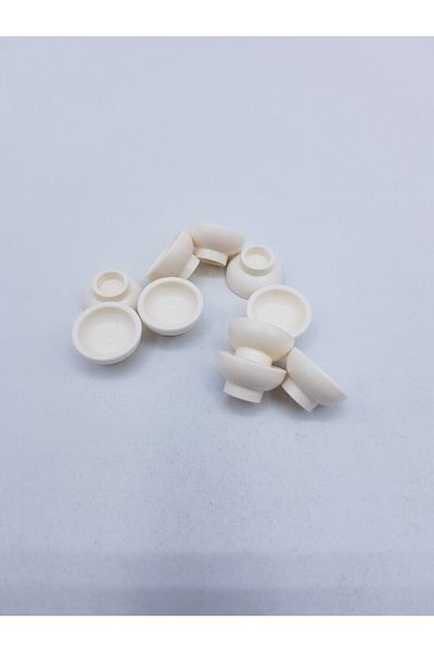 LEGO Accessory Custom Minifigure Minifigure Kitchen White Bowl 2 Pieces to Send